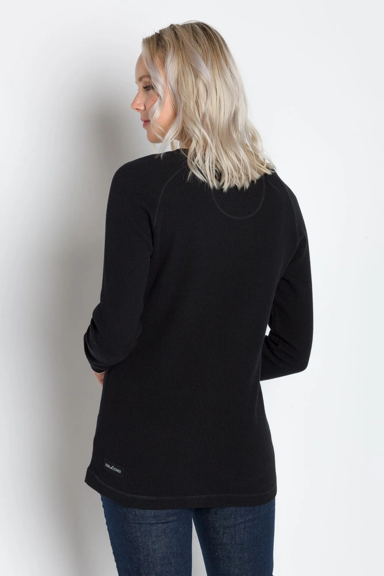 Hazel | Women's Raglan Thermal Crew Neck Shirt