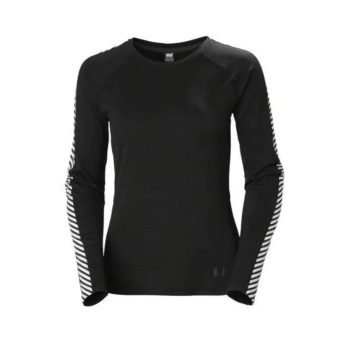 Helly Hansen W Lifa Active Stripe Crew Black