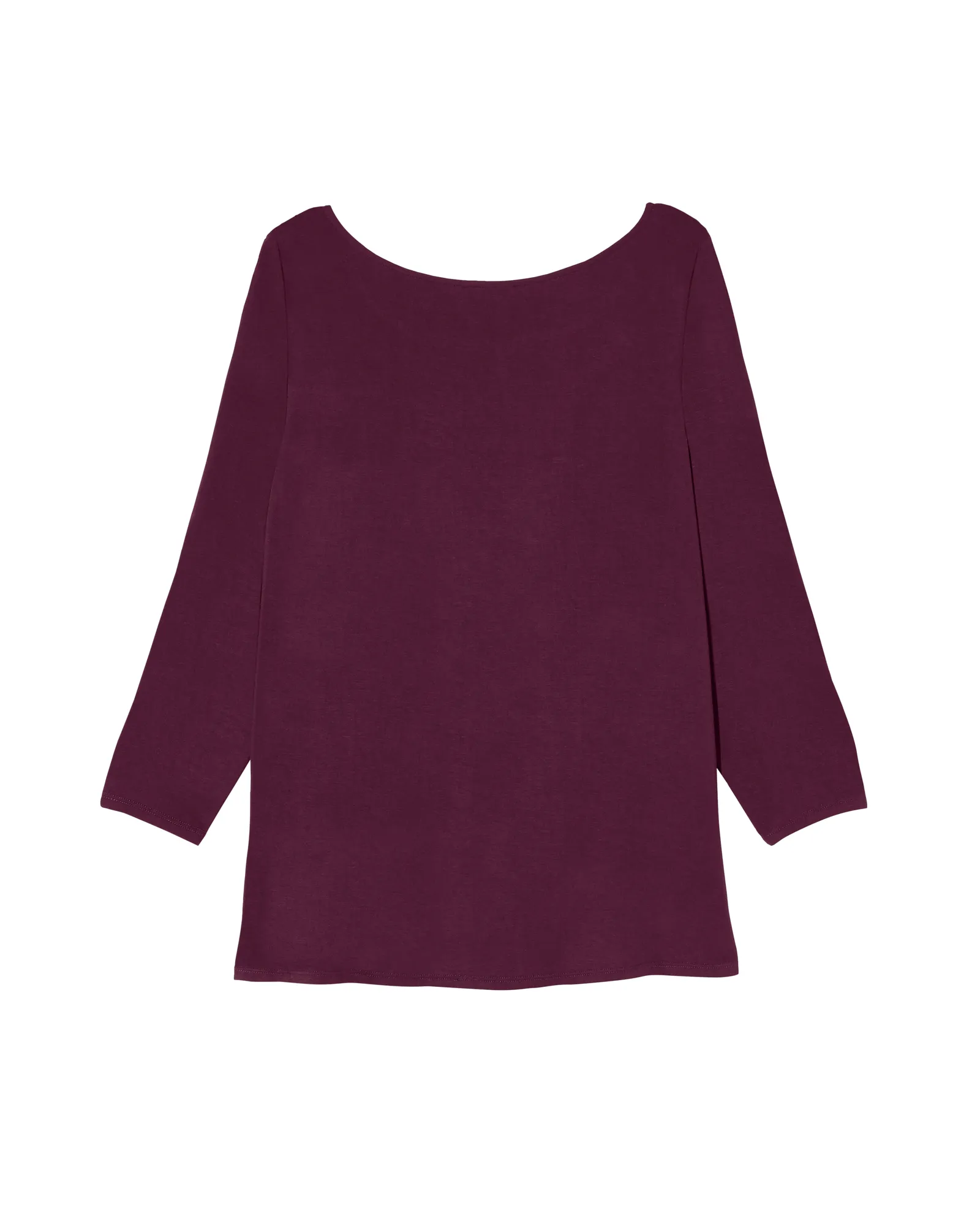 Ione 3/4 Sleeve Button Sleeve Tee | Purple