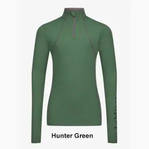 IT04318 LeMieux Young Rider Base Layer Long Sleeve Shirt - Hunter Green