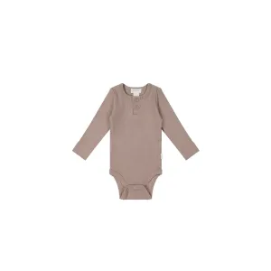 Jamie Kay Organic Cotton Modal Long Sleeve Bodysuit Softest Mauve