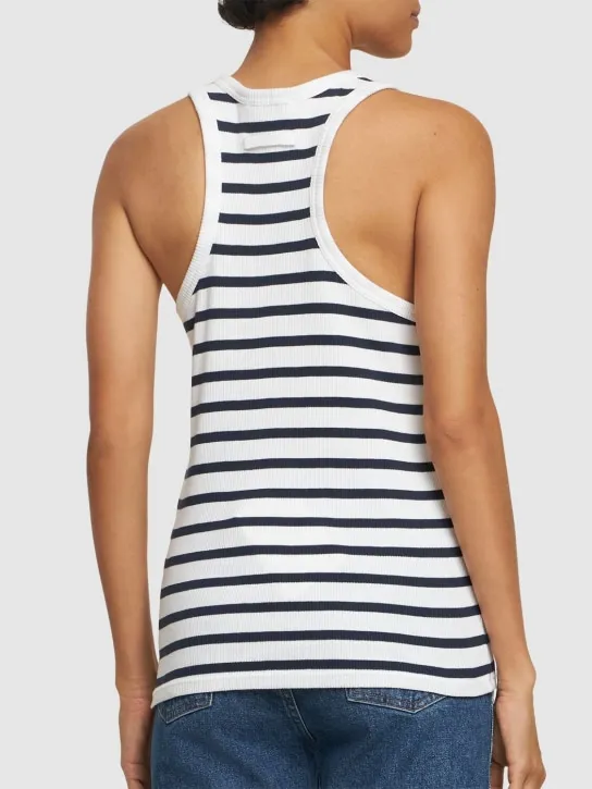 Jean Paul Gaultier   Ribbed mariniere tank top 