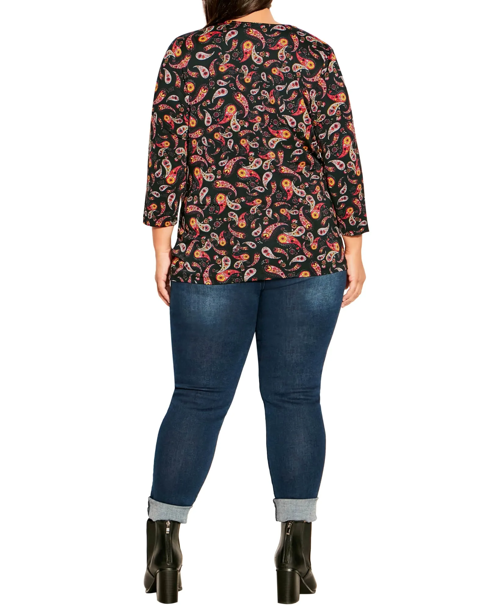 Juniper Status Print Top | Black / Red