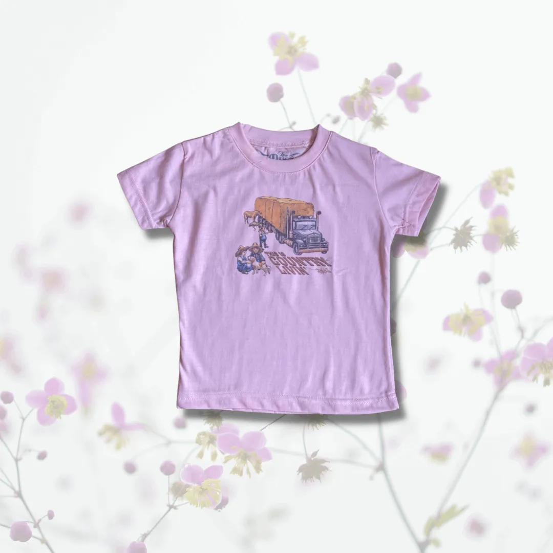 Kids T-Shirt 'This is Country Livin Pink'