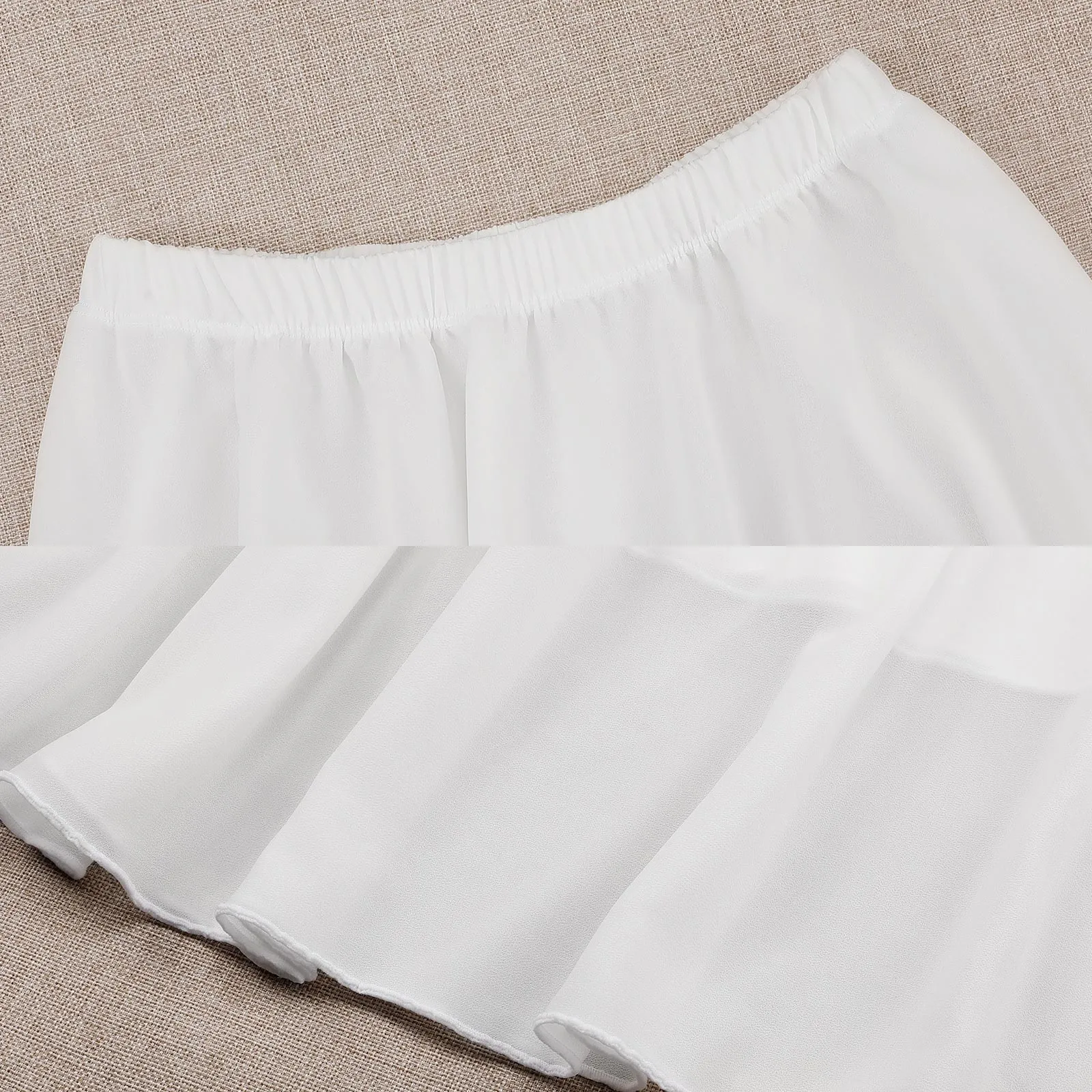 Layered Chiffon Skirt Pink Glass Ombre