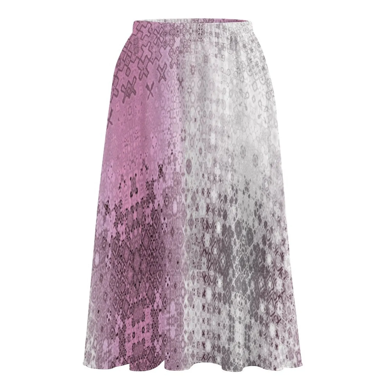 Layered Chiffon Skirt Pink Glass Ombre