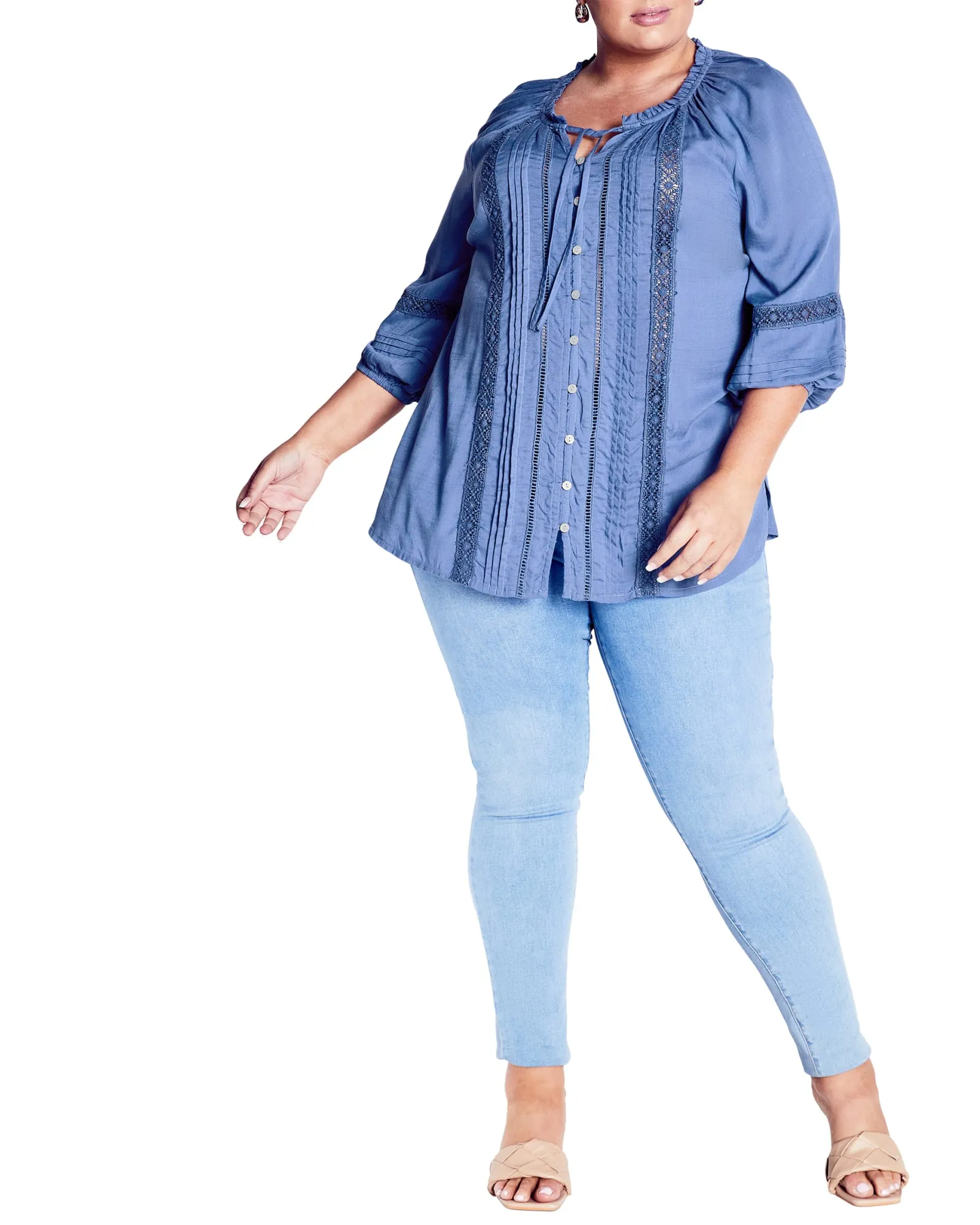 Liana Lace Blouse | Bluebird