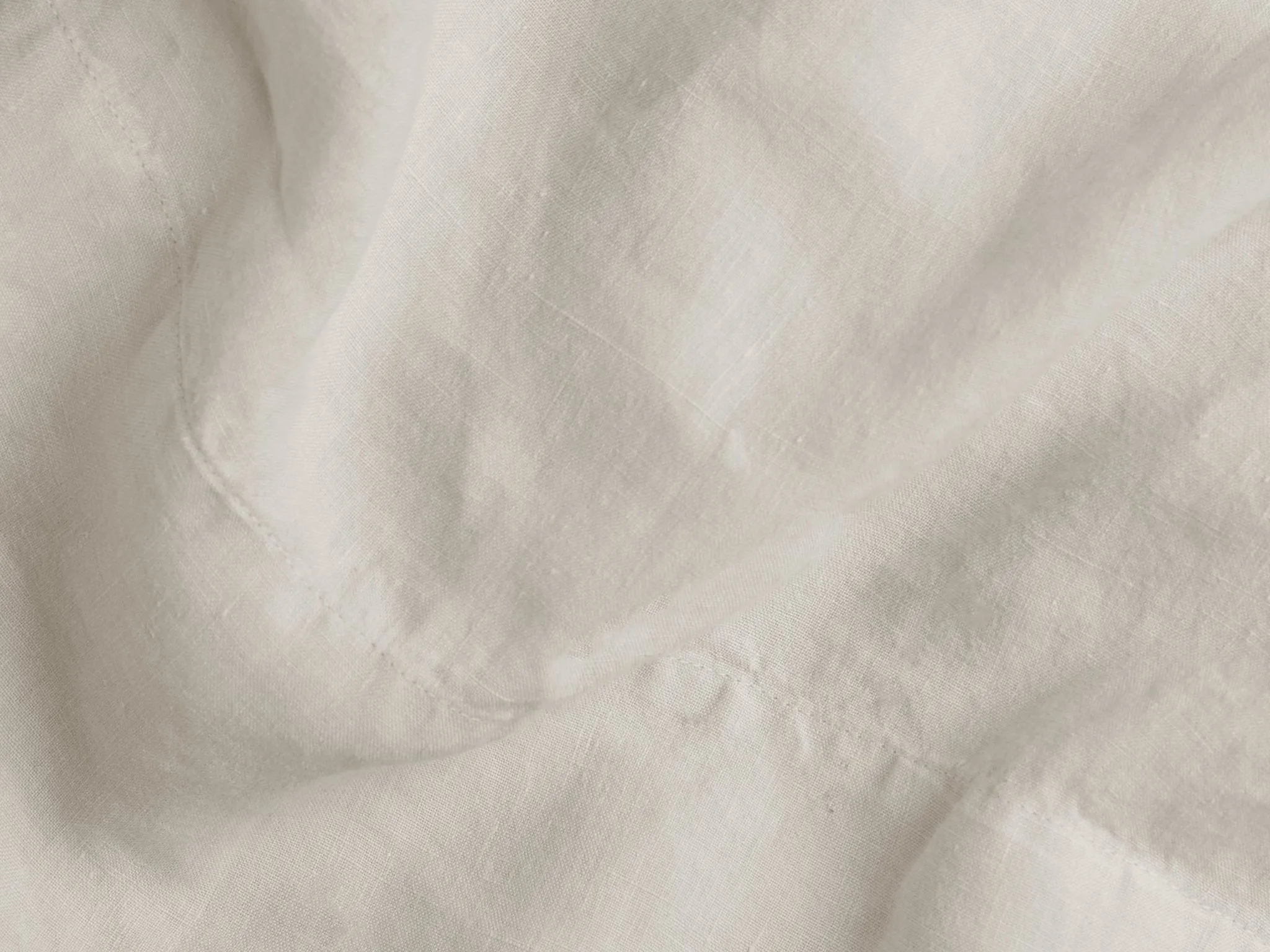Linen Top Sheet - Bone