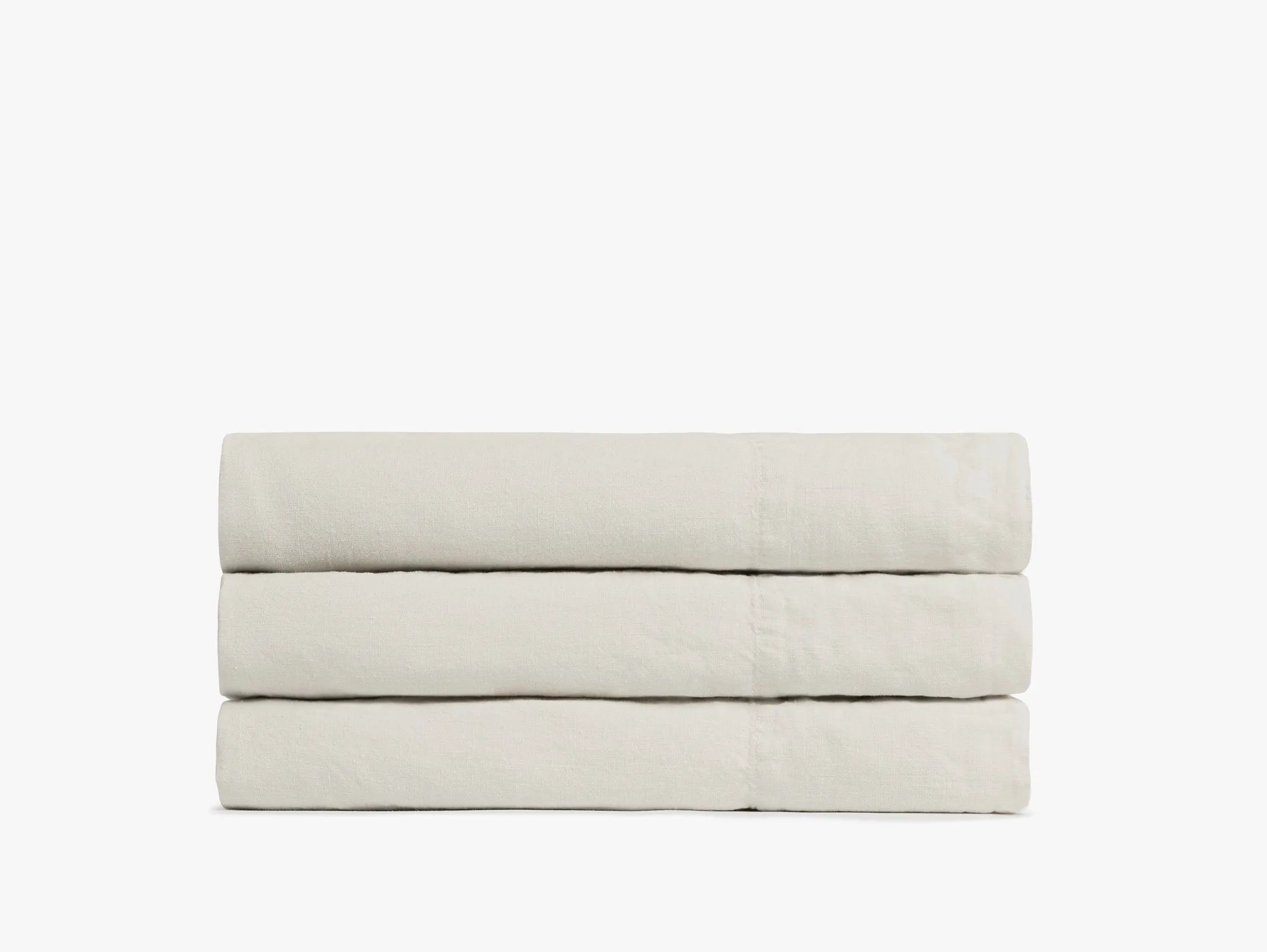 Linen Top Sheet - Bone