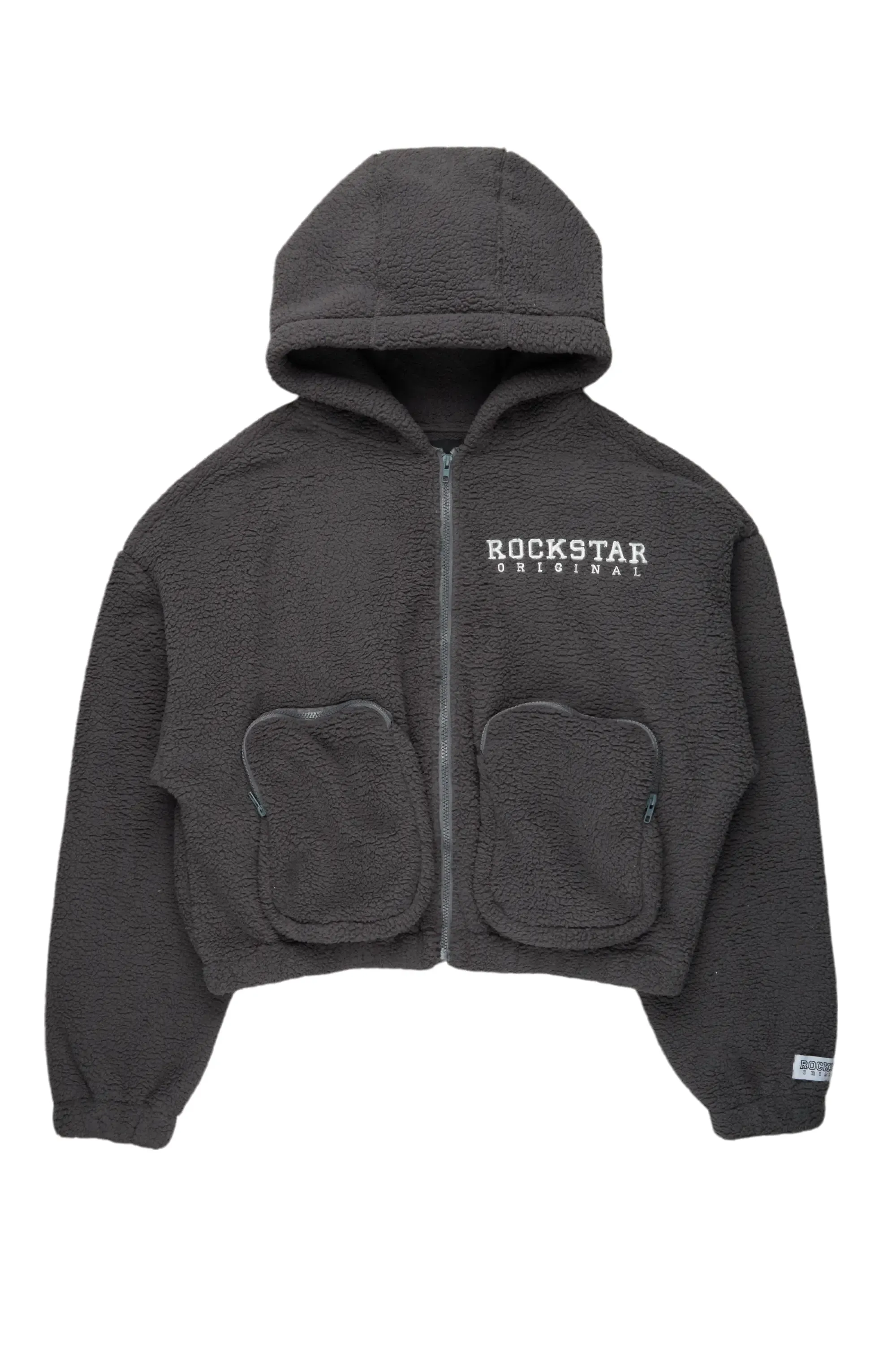 Lonia Grey Sherpa Jacket