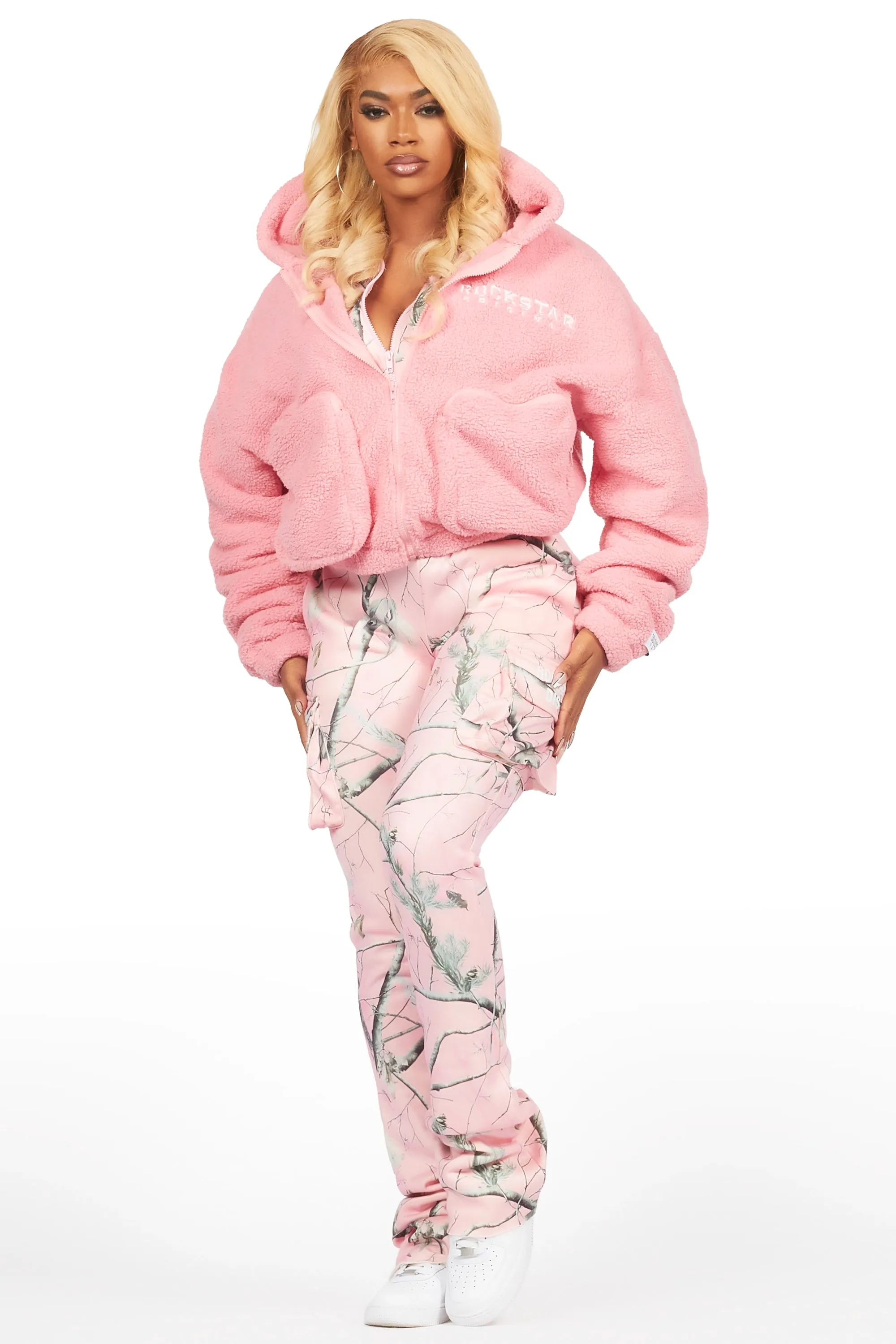 Lonia Pink Sherpa Jacket