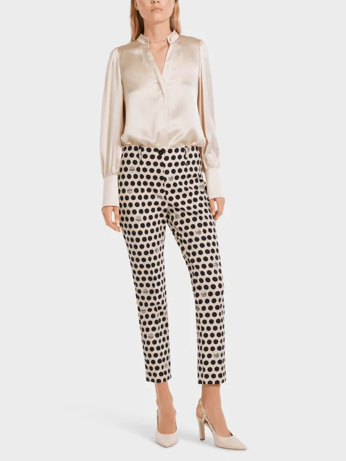 Marc Cain Collections Polka Dot Pencil Trousers VC 81.11 J39 COL 900