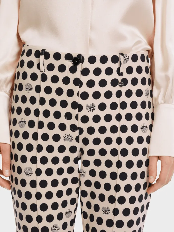 Marc Cain Collections Polka Dot Pencil Trousers VC 81.11 J39 COL 900
