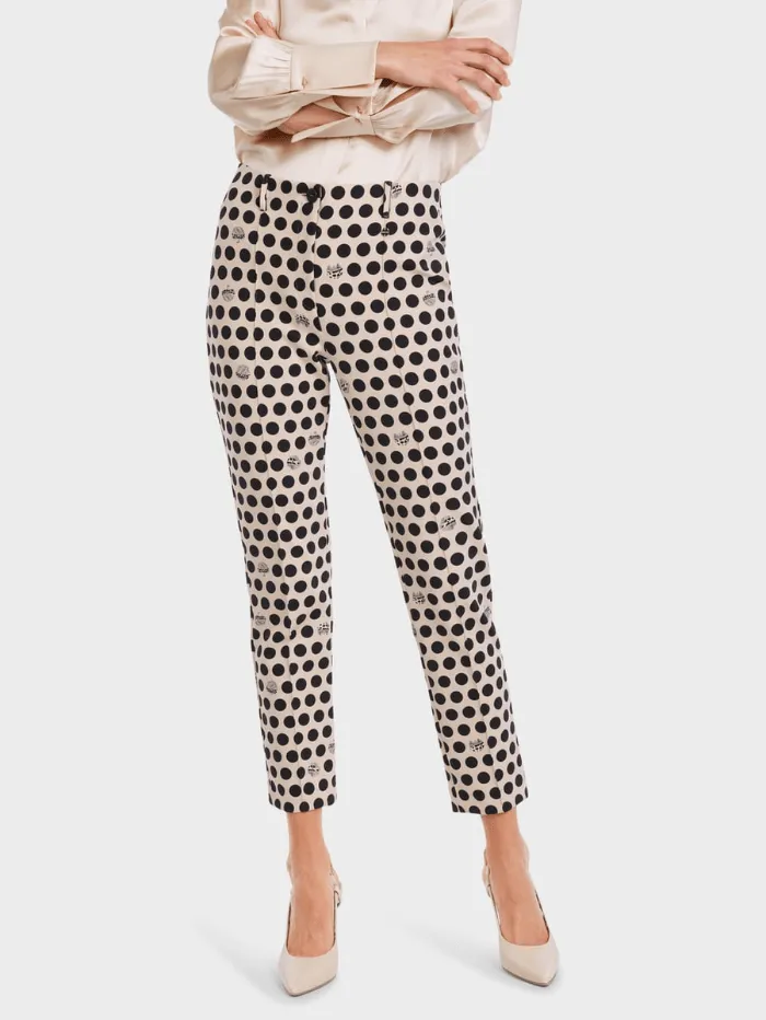 Marc Cain Collections Polka Dot Pencil Trousers VC 81.11 J39 COL 900