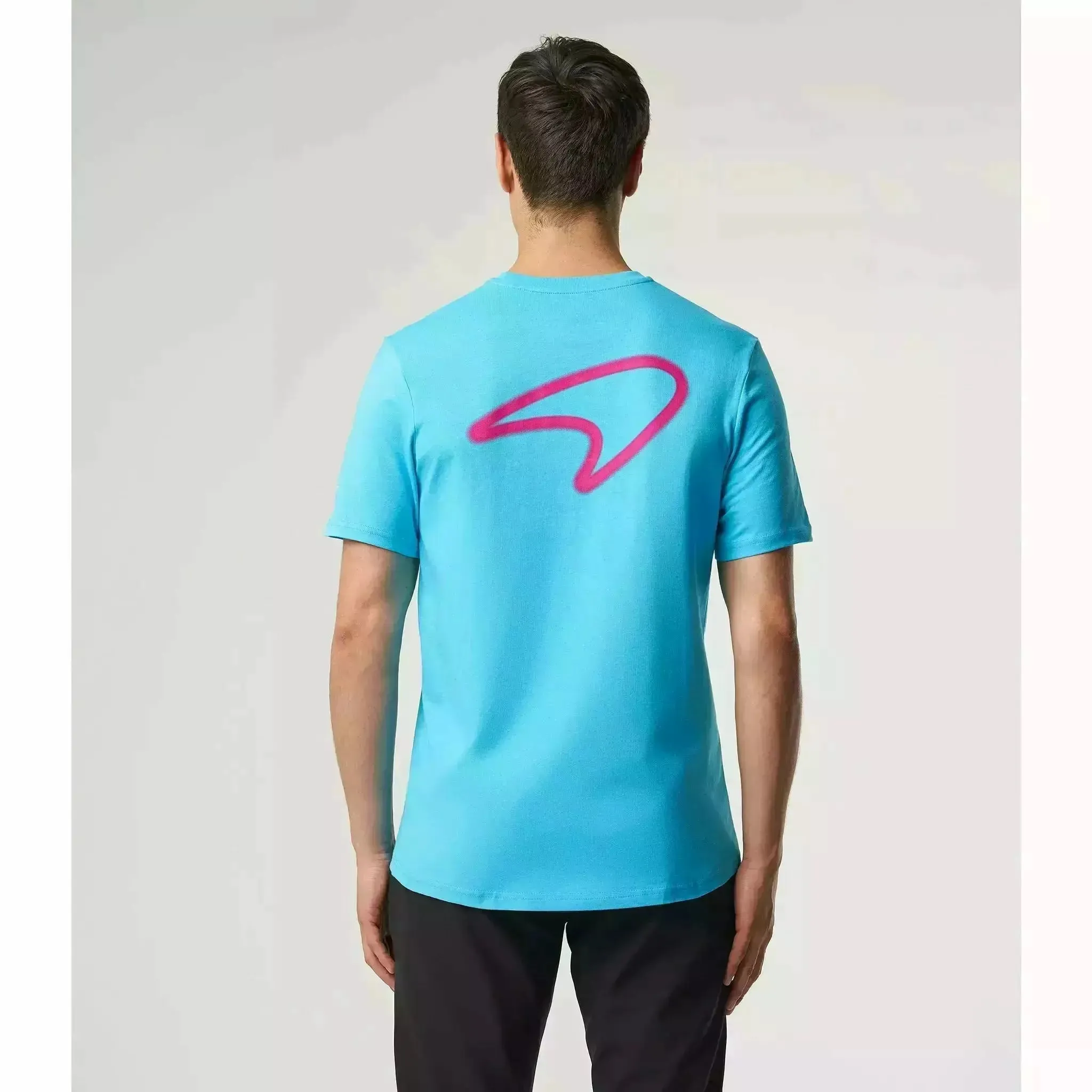 McLaren F1 Men's Miami Neon Graphic T-Shirt-Black/White/Vice Blue/Beetroot Purple/Crystal Rose/Aqua Sky