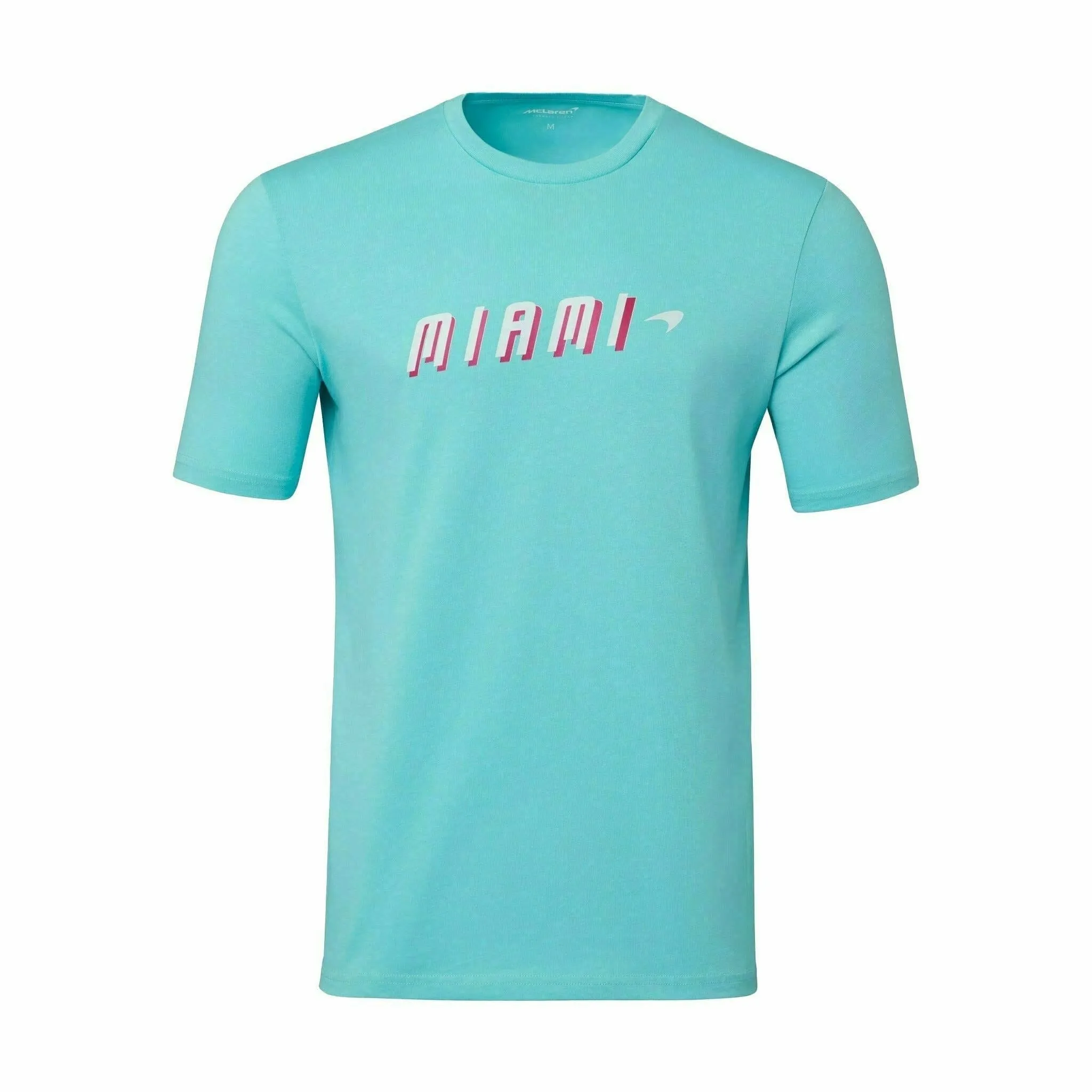 McLaren F1 Men's Miami Neon Graphic T-Shirt-Black/White/Vice Blue/Beetroot Purple/Crystal Rose/Aqua Sky