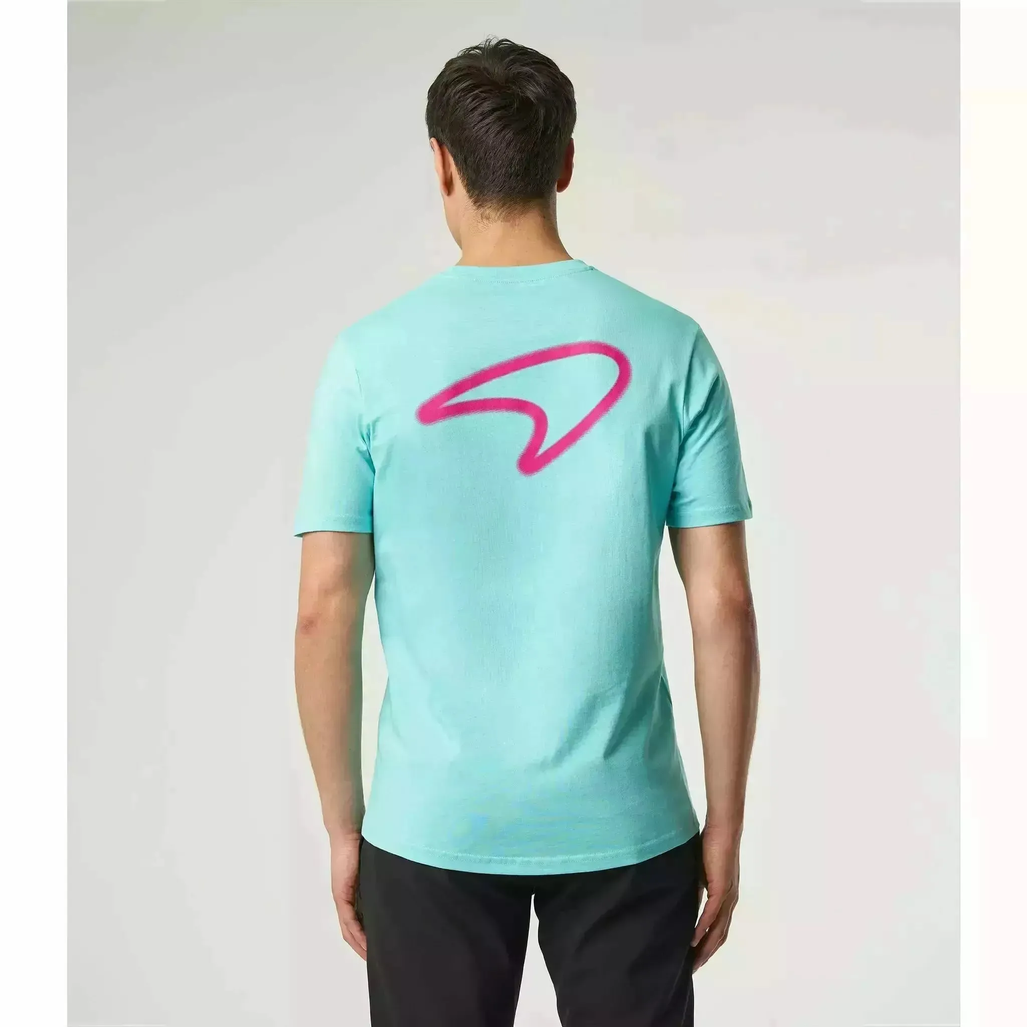 McLaren F1 Men's Miami Neon Graphic T-Shirt-Black/White/Vice Blue/Beetroot Purple/Crystal Rose/Aqua Sky