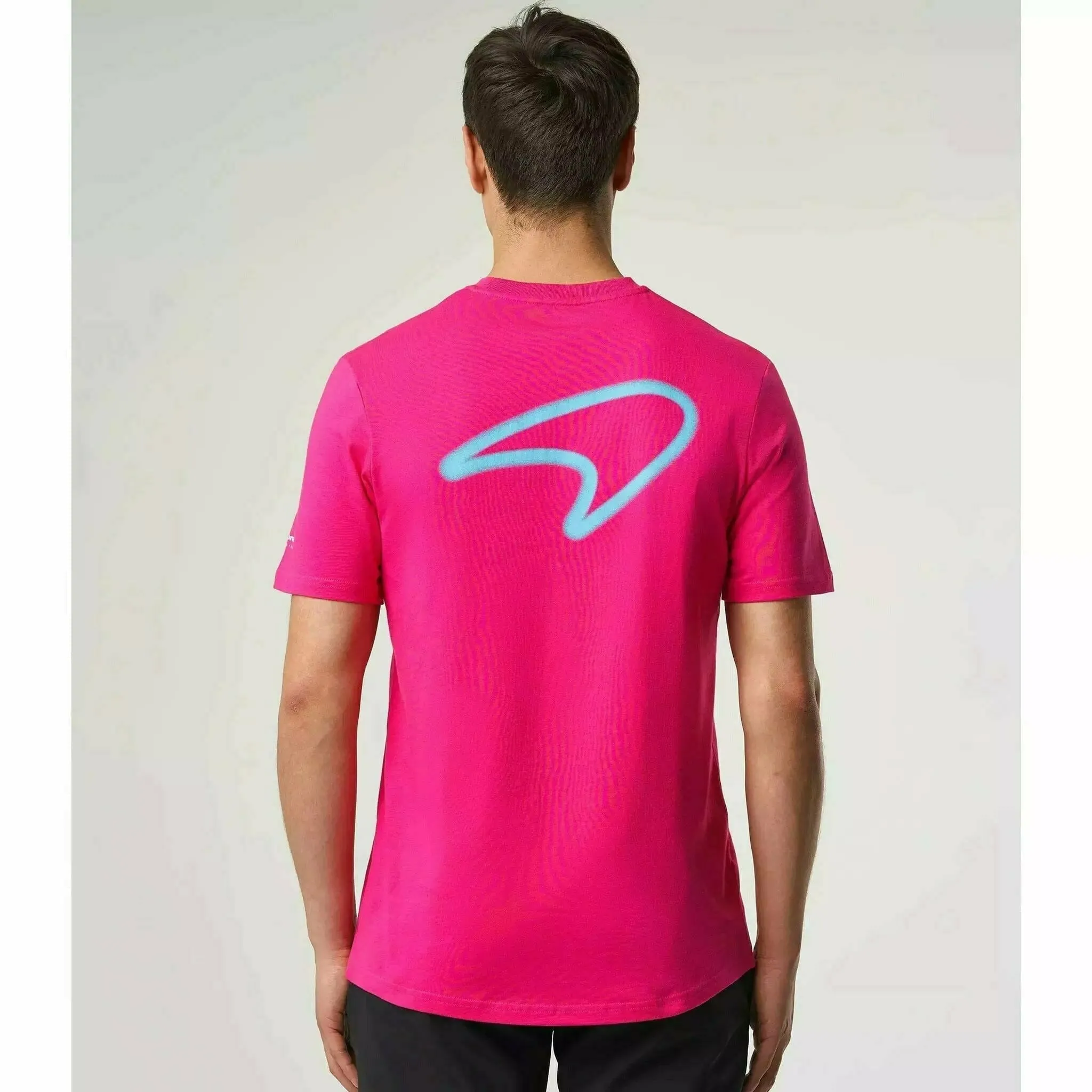 McLaren F1 Men's Miami Neon Graphic T-Shirt-Black/White/Vice Blue/Beetroot Purple/Crystal Rose/Aqua Sky