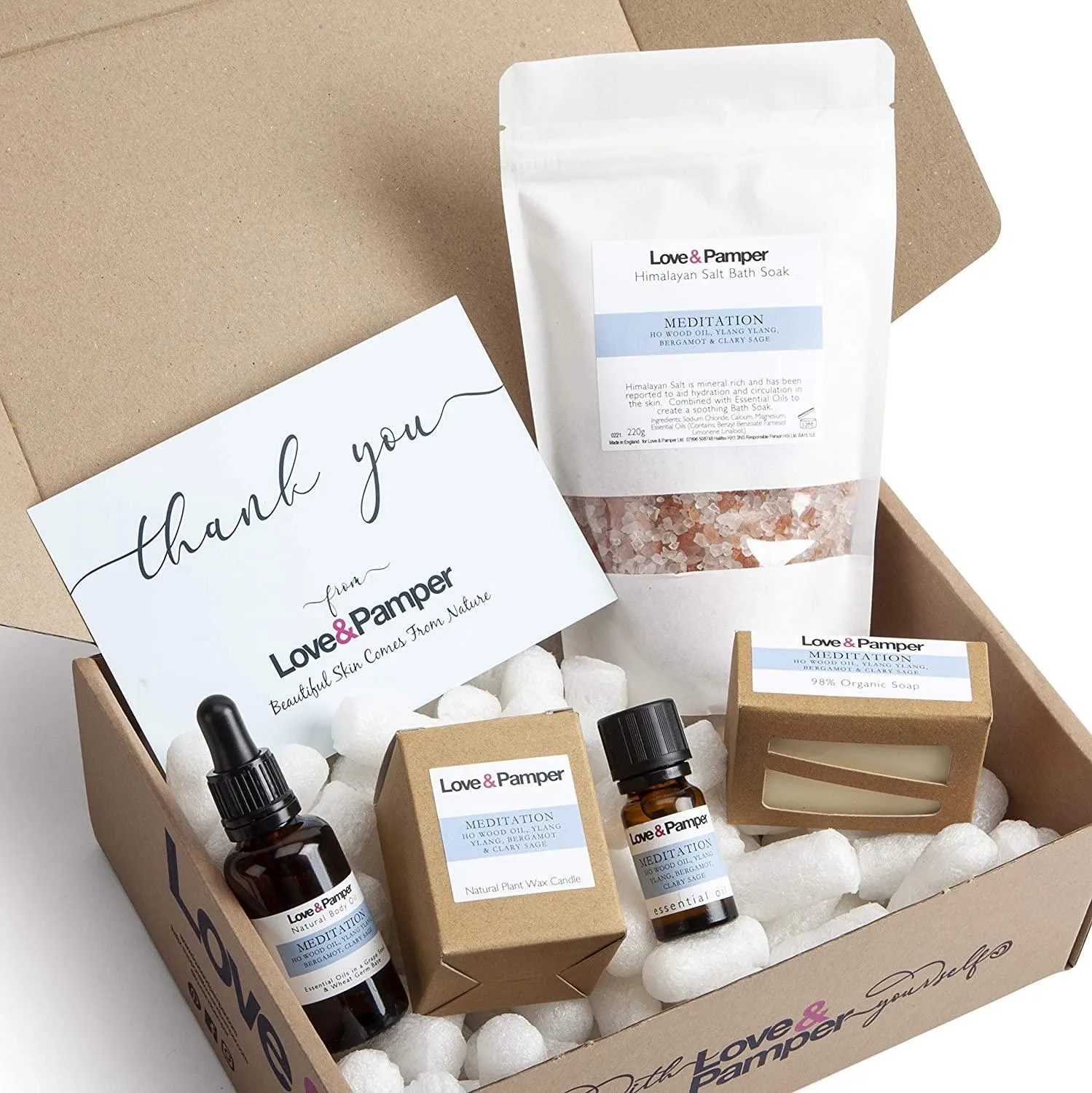 MEDITATION-SUSTAINABLE Aromatherapy Pampering Gift Set For Women