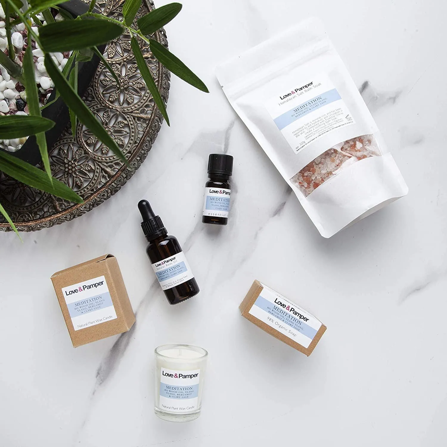 MEDITATION-SUSTAINABLE Aromatherapy Pampering Gift Set For Women