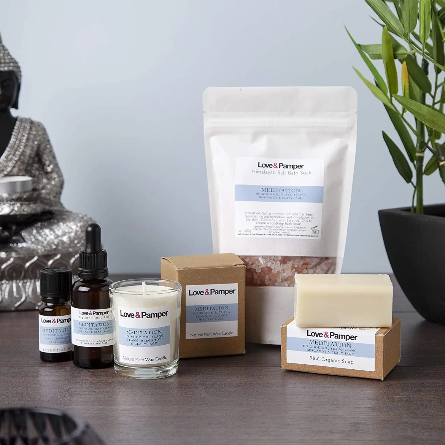 MEDITATION-SUSTAINABLE Aromatherapy Pampering Gift Set For Women