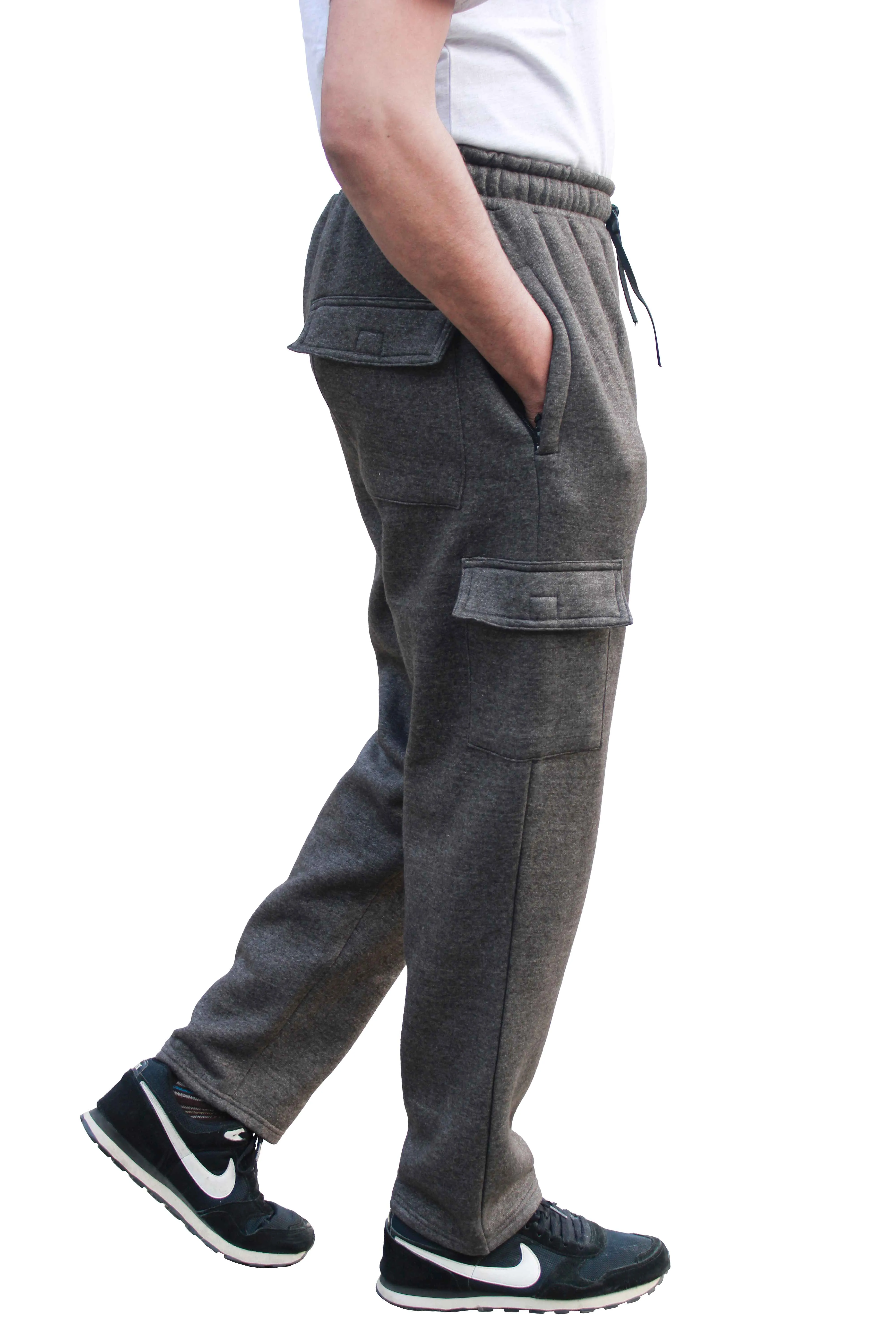 Mens Cargo Combat Work Tracksuit Jogging Bottoms
