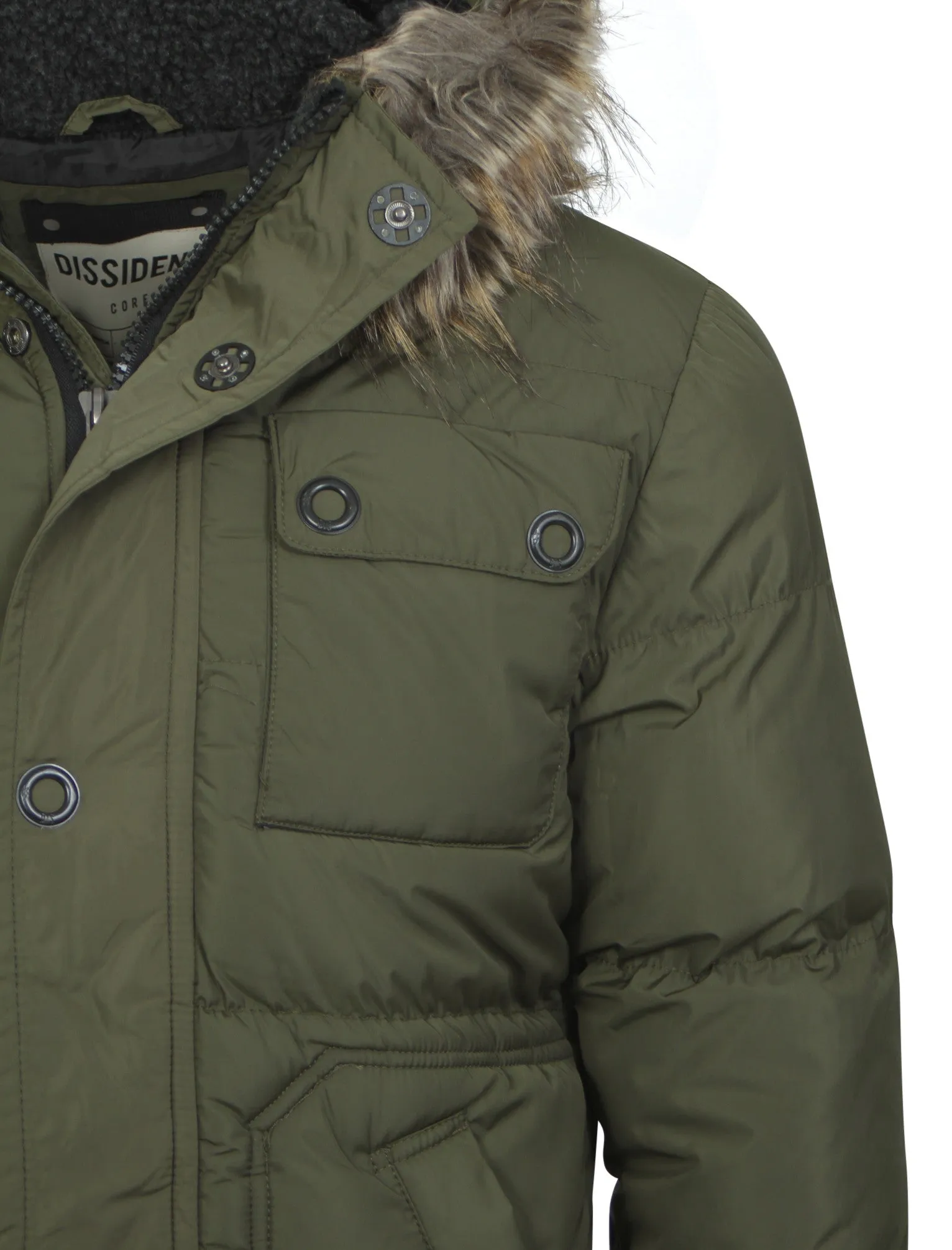 Men's Dissident Delmonica Padded Jacket in Green