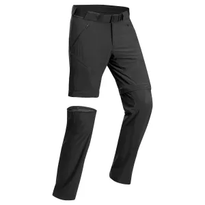 Men's modular hiking trousers Quechua MH550, black