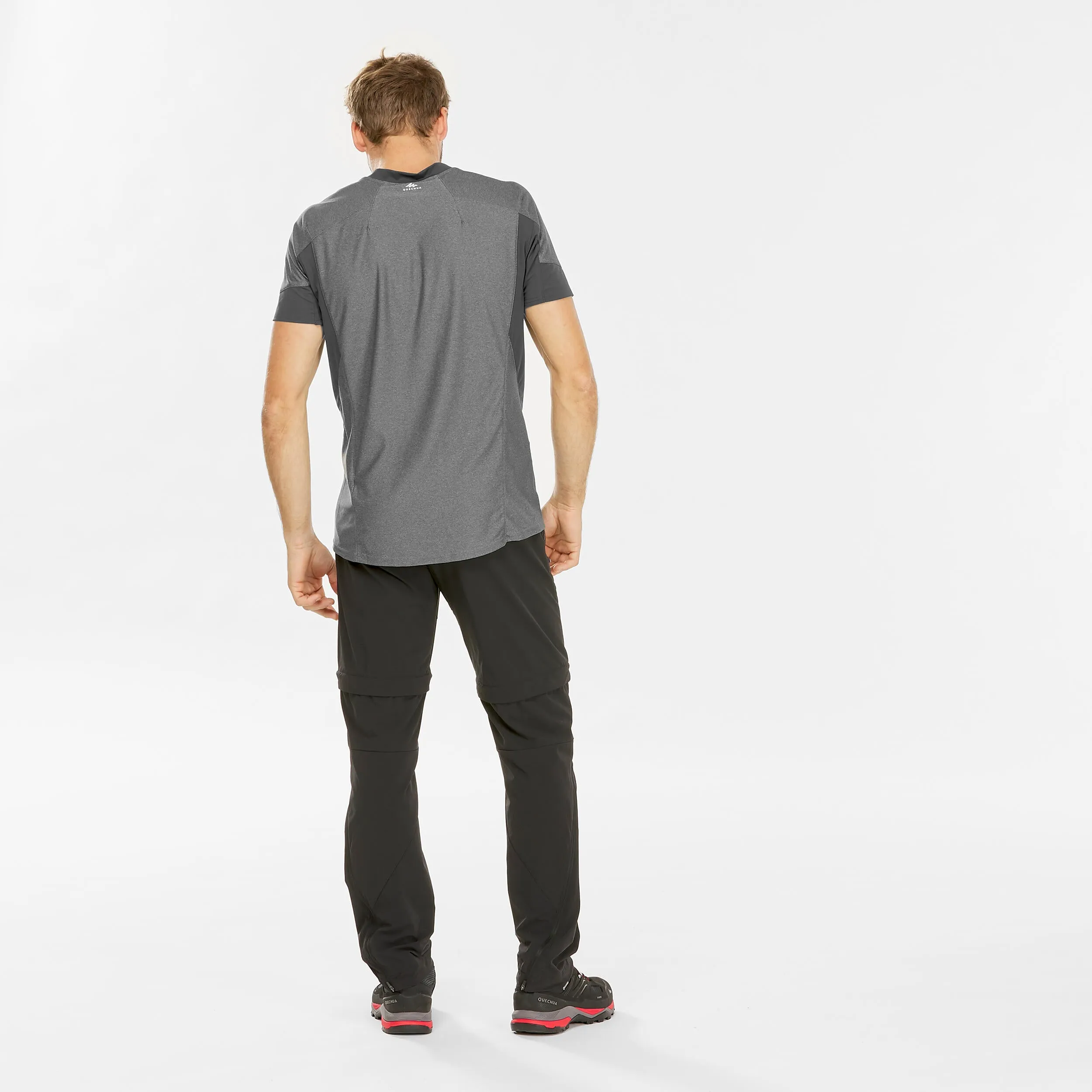 Men's modular hiking trousers Quechua MH550, black