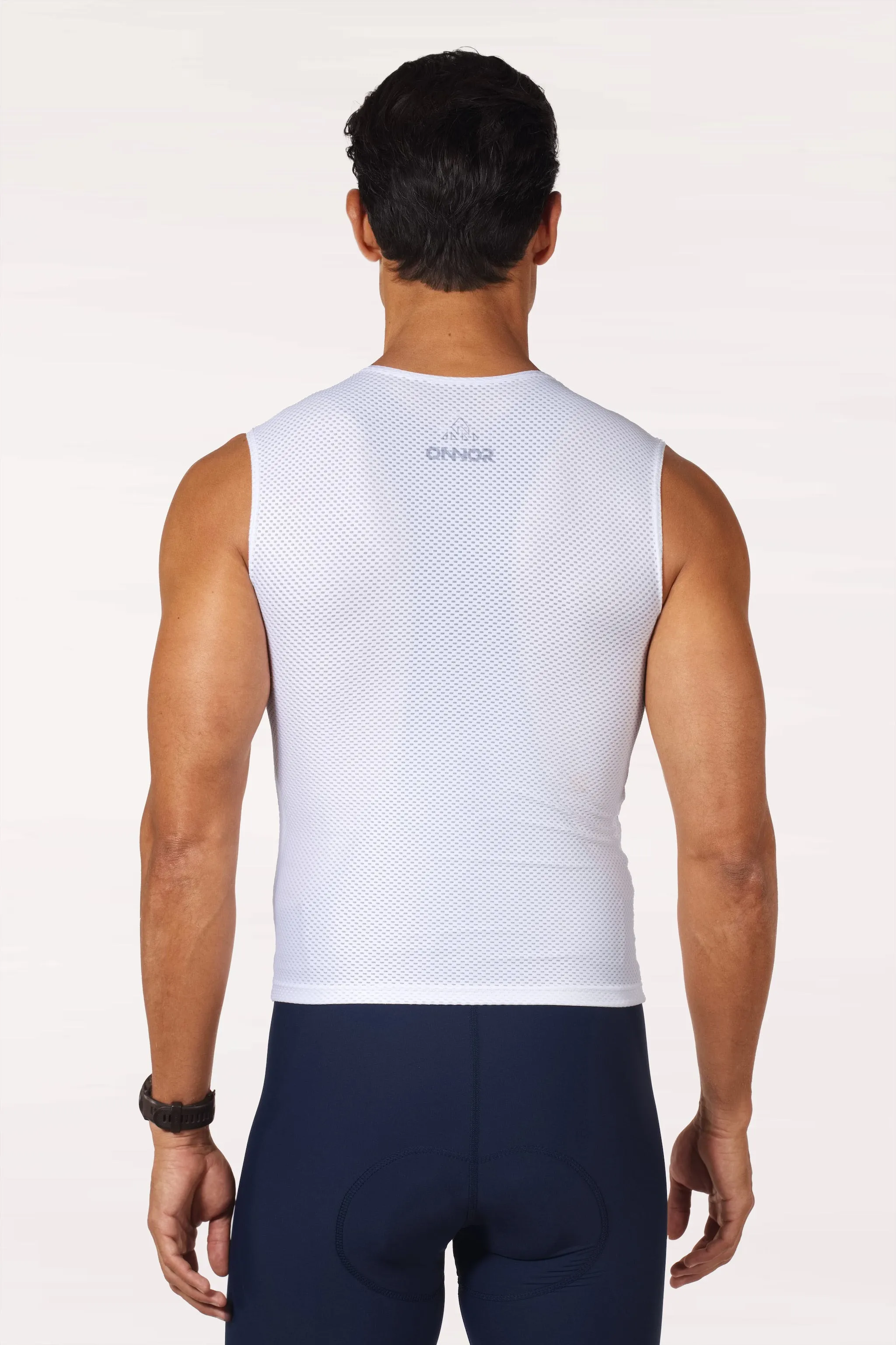 Men's White Pro Cycling Base Layer