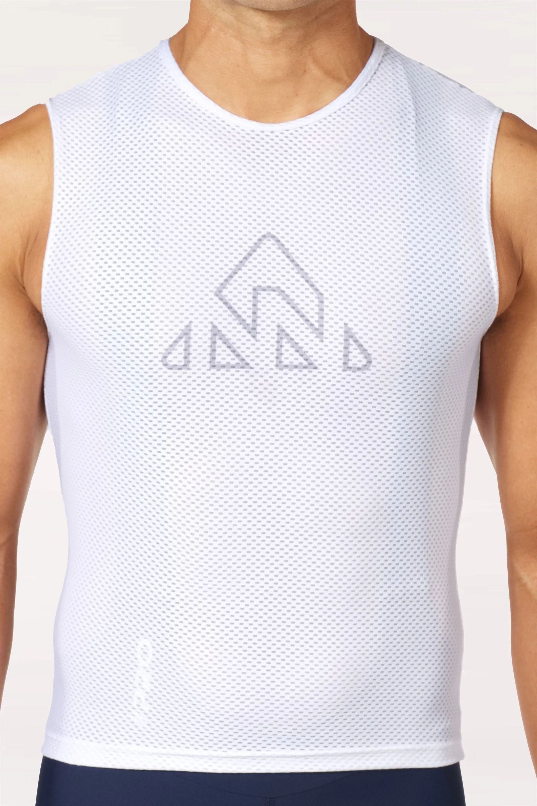 Men's White Pro Cycling Base Layer
