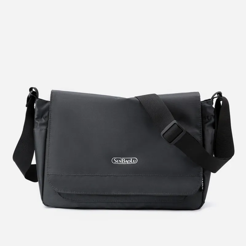 Minimalist Large Commuter Bag For Men Durable Nylon Crossbody Purse