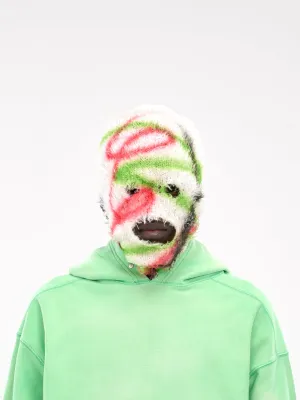 Monster Painting Knit Mask (HB-AC-1260-GREEN-RED)