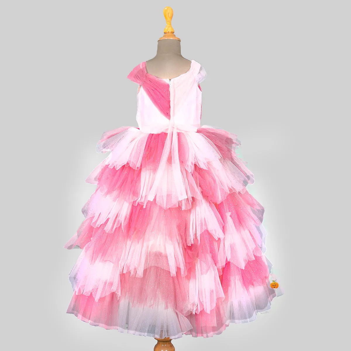 Multi Layered Net Gown for Girls