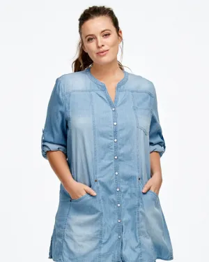 Nikki Denim Top | Bleach