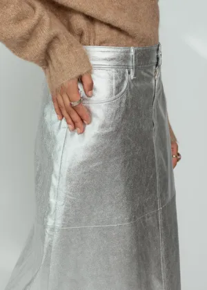 No. 6 Stripe Silver Aimee Skirt