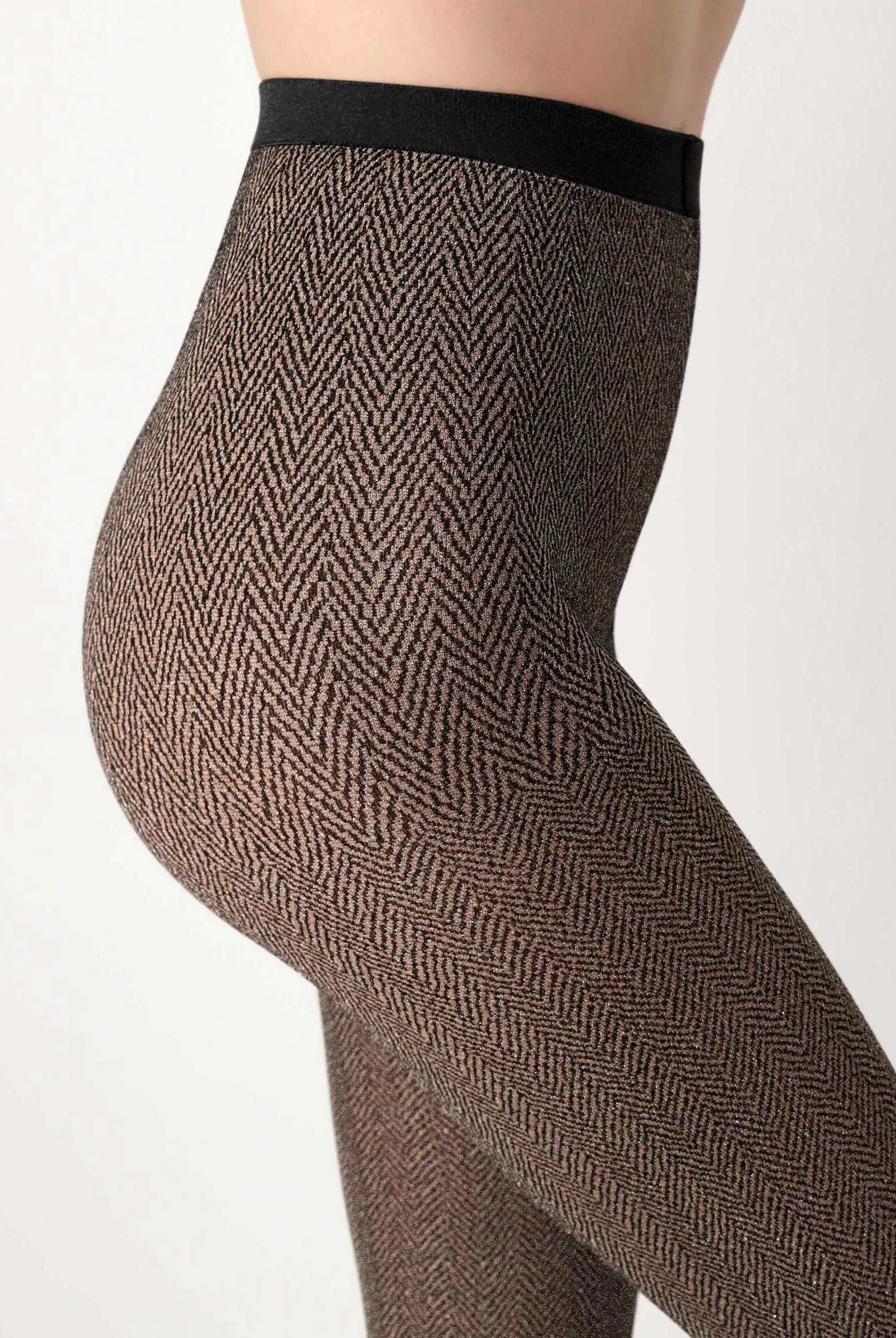 Oroblu Tweed Sparkly Opaque Pattern Tights