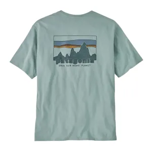 PATAGONIA 73' Skyline Organic T-Shirt Thermal Blue