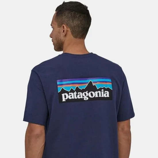 Patagonia P-6 Logo Responsibili T-Shirt - Classic Navy