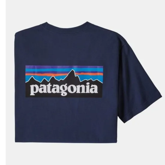 Patagonia P-6 Logo Responsibili T-Shirt - Classic Navy