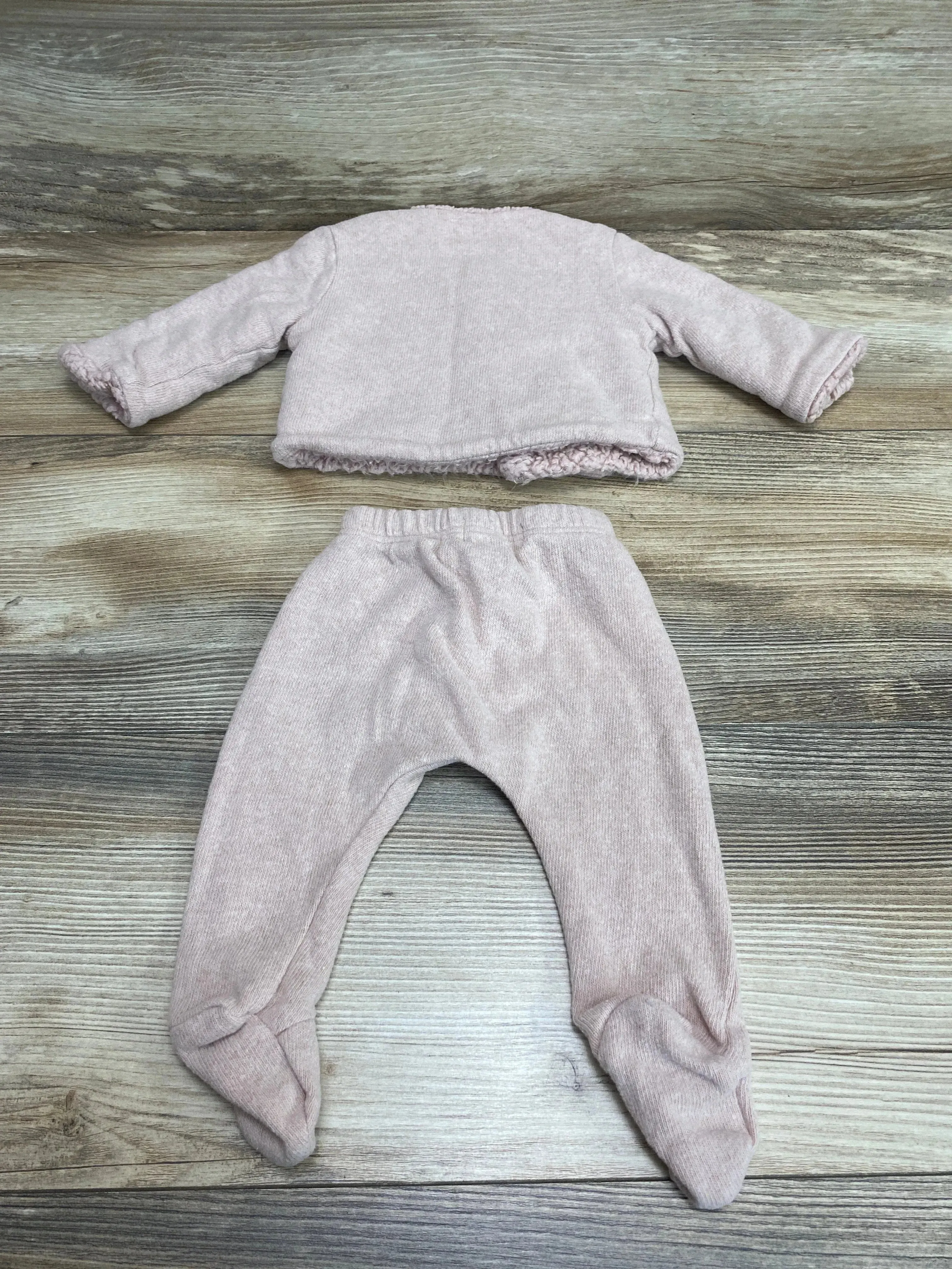 Petit Indi 2pc Organic Set Pnk sz 1 Month