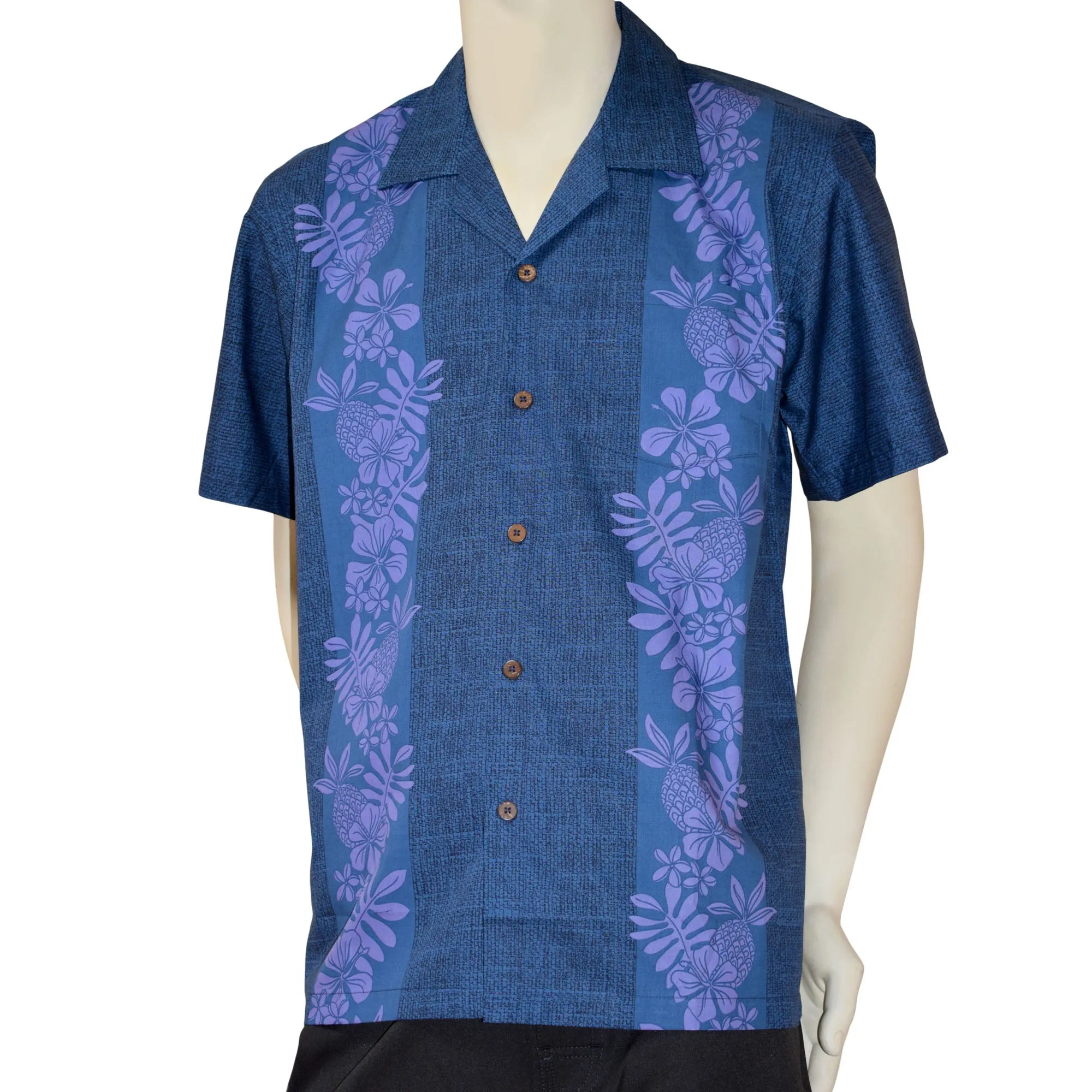 Pineapple Panel Men's Aloha Shirt