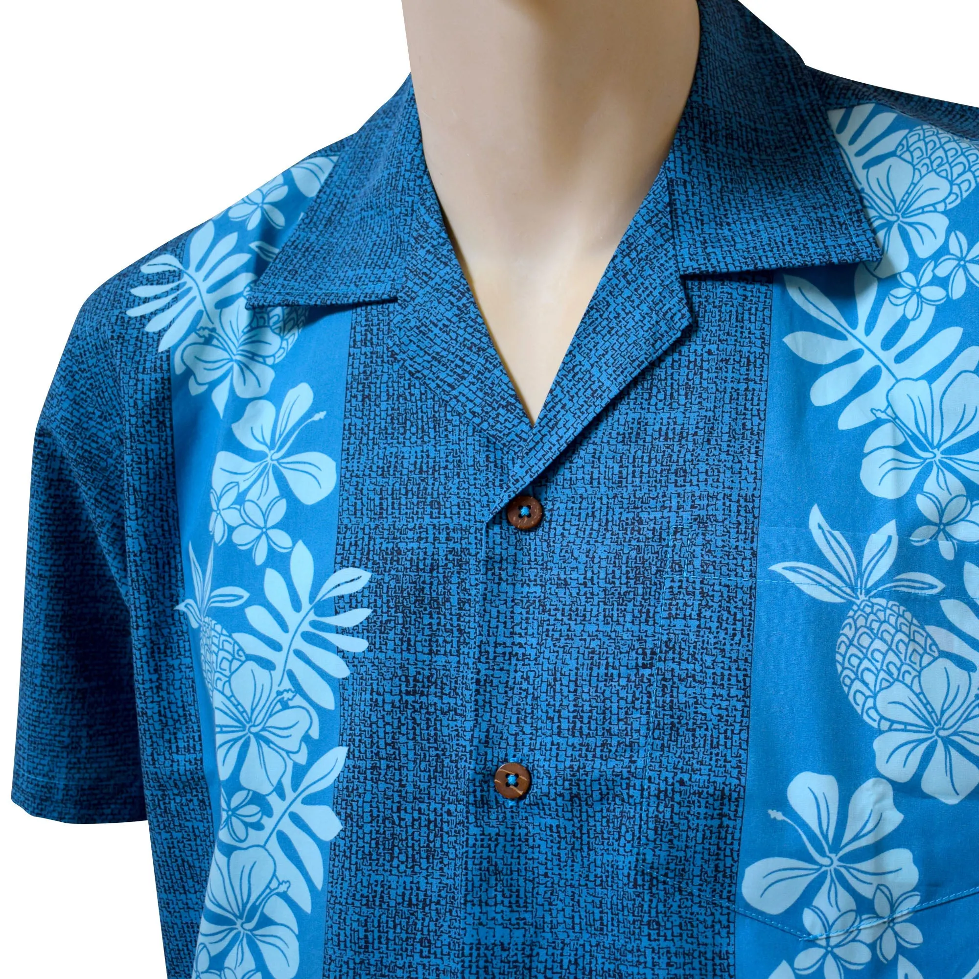 Pineapple Panel Men's Aloha Shirt