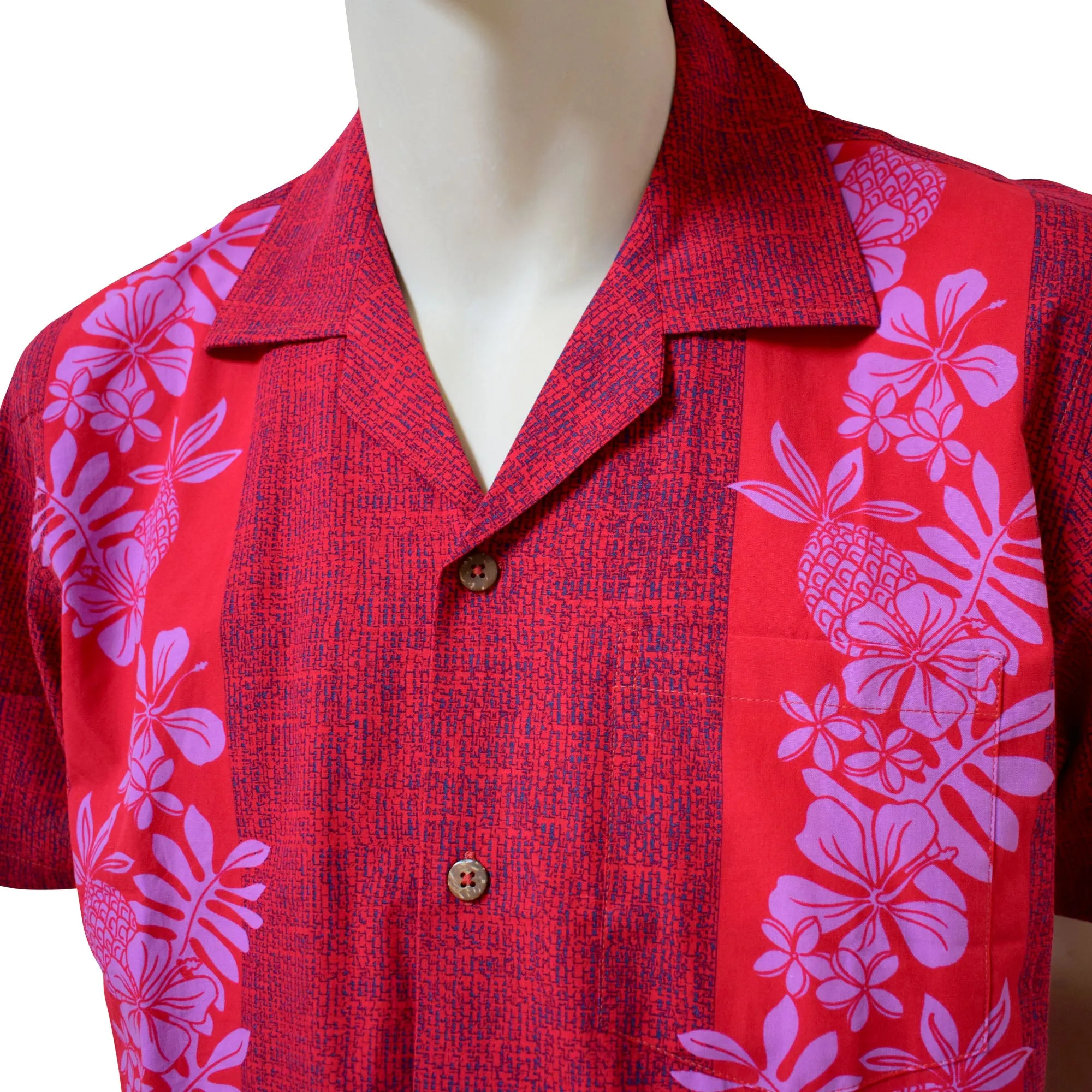 Pineapple Panel Men's Aloha Shirt