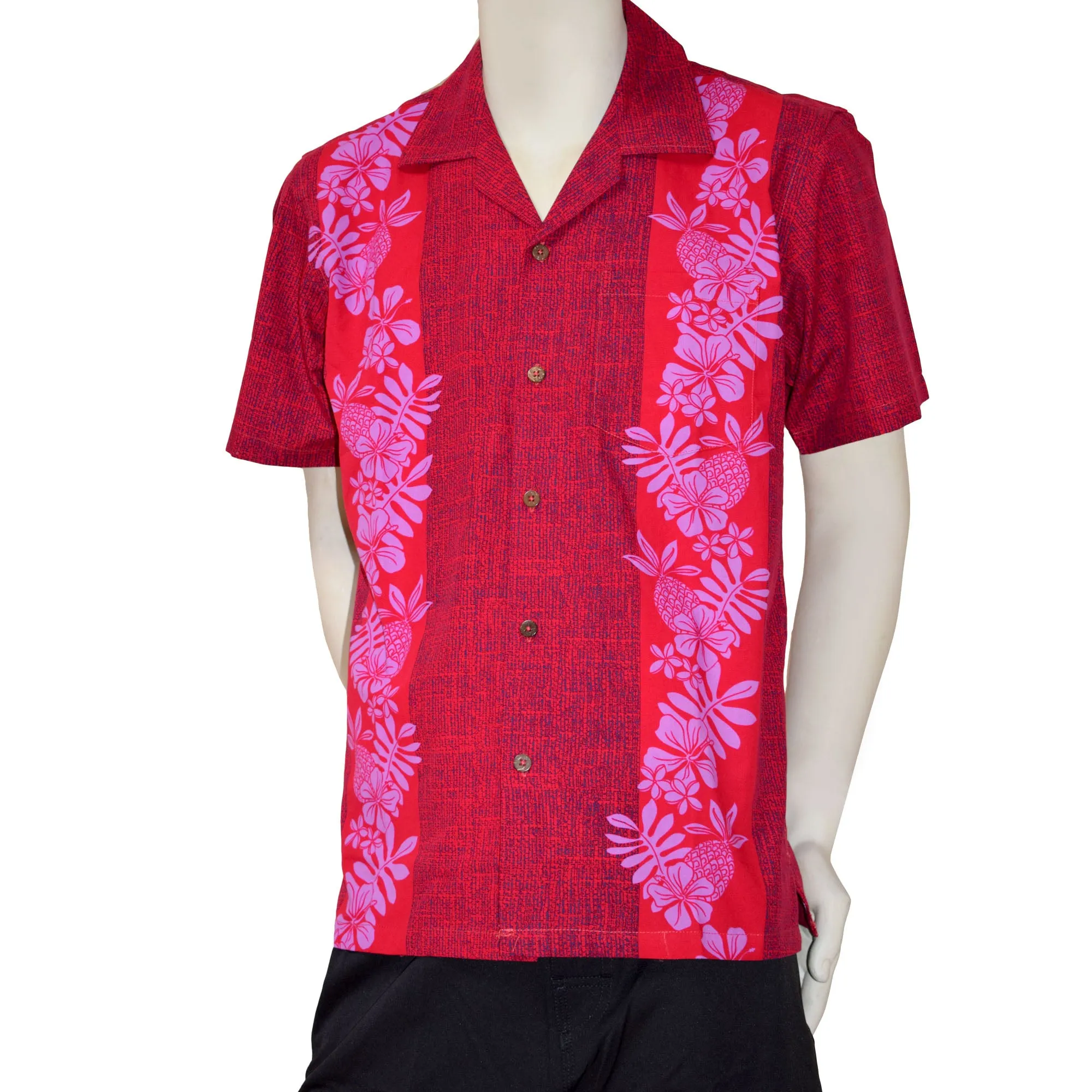 Pineapple Panel Men's Aloha Shirt
