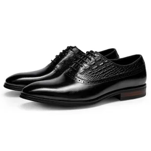 Pointed Lace Up Low Top Derby for men