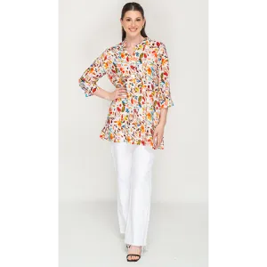 Regular Sleeves Floral Women Multicolour Top For Womens
