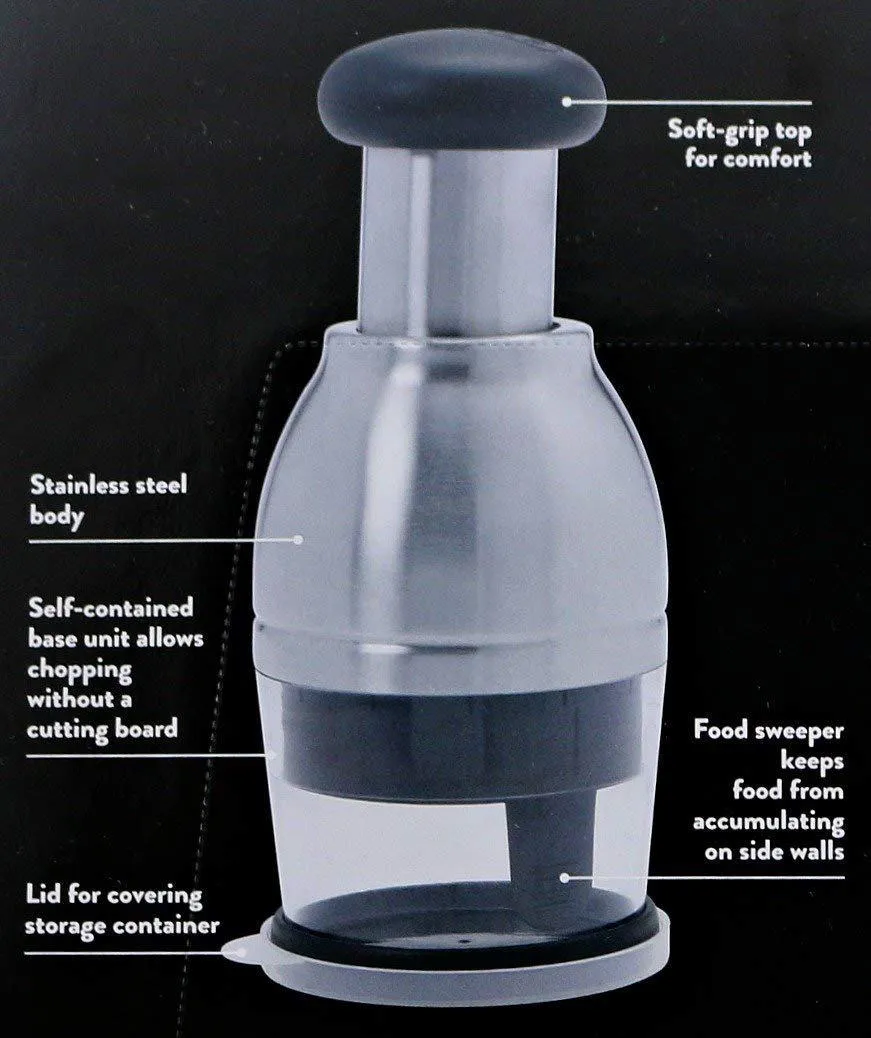 Sabatier 3 Piece Stainless Steel Food Chopper & Grater Set Sturdy, Strong & Durable