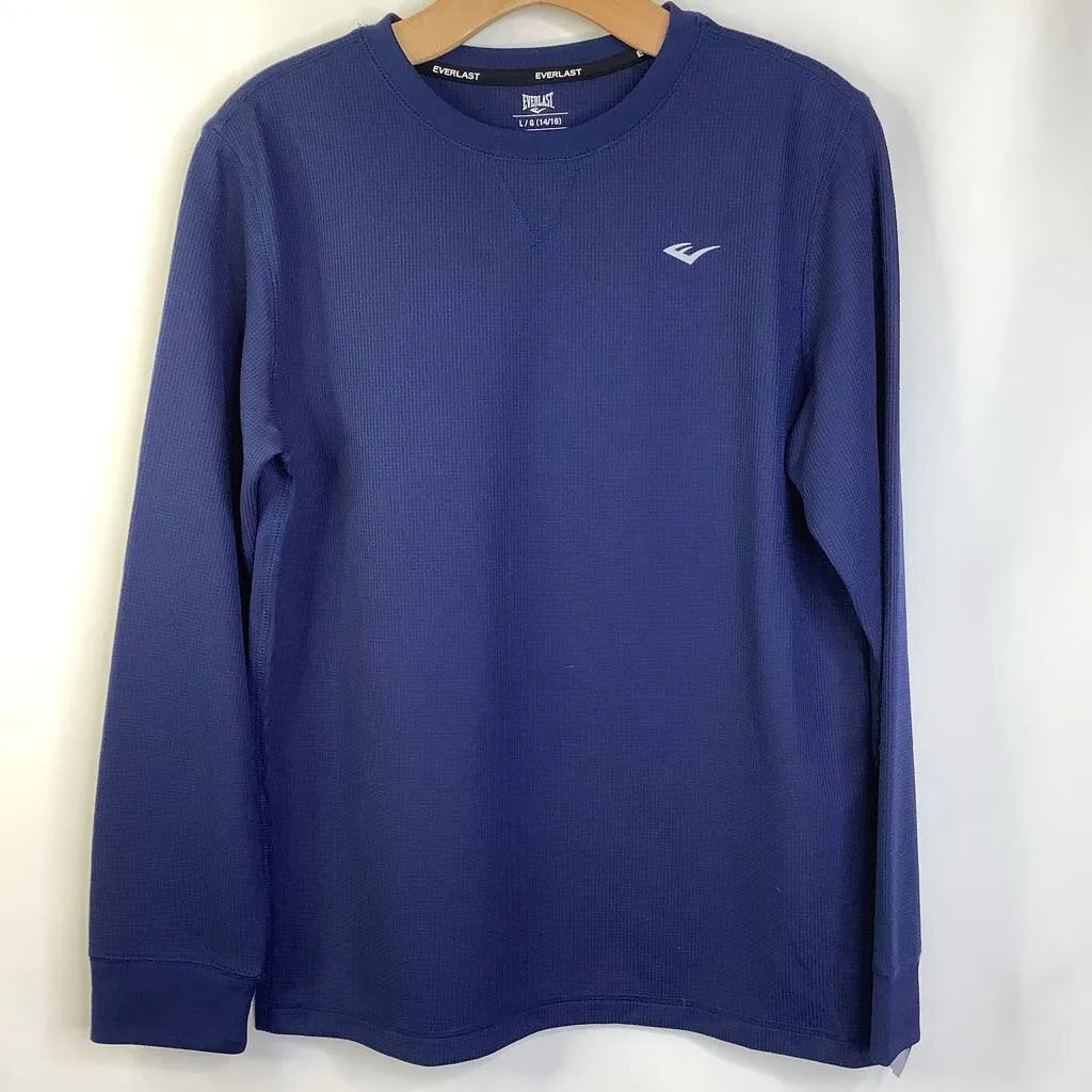 Size 14-16: Everlast Dark Blue Waffle Textured Base Layer Shirt