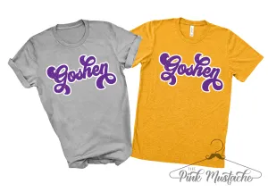 Soft Style Goshen Eagles School Shirt / Custom School Shirts/Goshen Sports Shirt